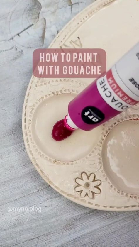 Quick How To Paint With Art Philosophy Gouache! in 2022 | Diy art painting, Flower art painting, Watercolor art lessons Guash Drawings, Guache Paintings Flowers, Paint With Guash, Guache Water Painting, Guash Painting Ideas Easy, Simple Guash Painting, How To Paint With Guash, Watercolor With Acrylic Paint, Guash Painting Tutorial