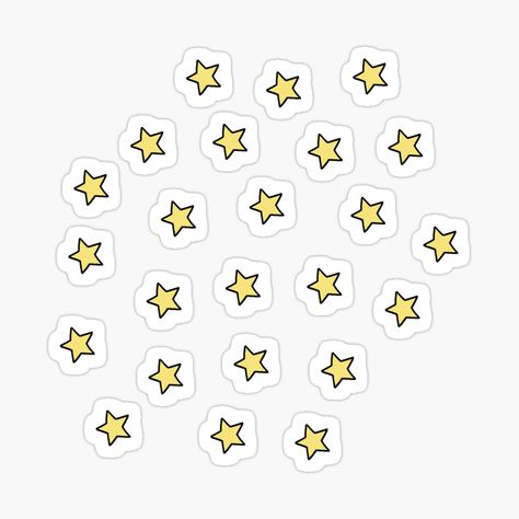 Mini Stickers Printable, Star Stickers Printable, Stickers To Draw, June Stickers, Soft Stickers, Stickers For Notebooks, Soft Sticker, Yellow Stickers, Gold Star Stickers