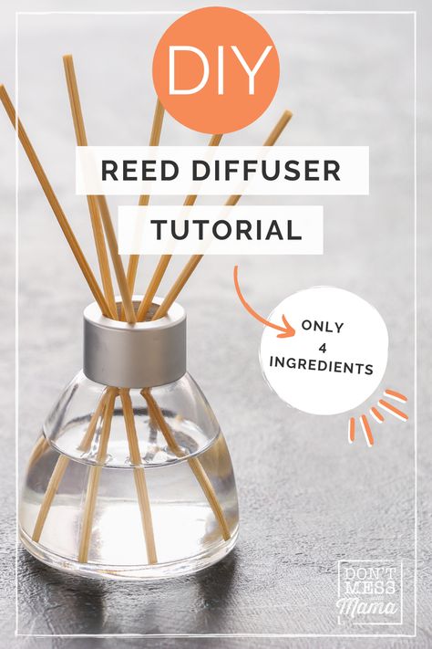 Looking for a natural air freshener? Make this DIY Reed diffuser with essential oils. Learn how to make your own DIY Reed Diffuser with just a few simple ingredients for just pennies and no toxic ingredients - perfect for those switching to toxin-free living. #reeddiffuserDIY #diffuserblends #diffuserblendsyoungliving #essentialoils Reed Diffuser Recipe, Diy Home Scents, Reed Diffuser Diy, Diy Reed Diffuser, Homemade Diffuser, Diy Oil Diffuser, Diffuser Blends Young Living, Homemade Reed Diffuser, Diy Essential Oil Diffuser