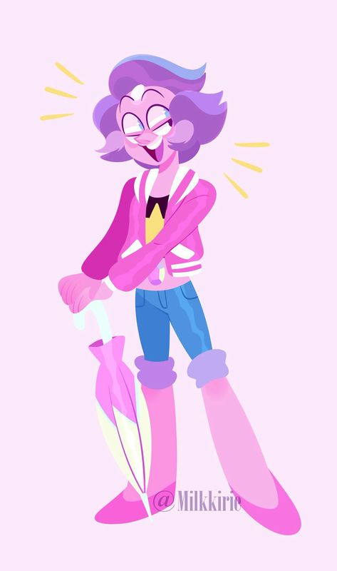 Steven Universe Fusion, Crystal Gems Steven Universe, Steven Uni, Happy Rainbow, Steven Universe Characters, Steven Universe Gem, Rainbow Quartz, Steven Universe Fanart, Cute Cute