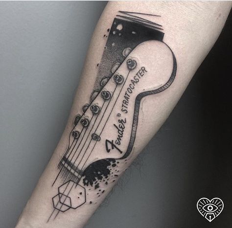 Fender Stratocaster Tattoo, Fender Guitar Tattoo, Stratocaster Tattoo, Tattoo Designs Chest, Tattoo Designs Dragon, Tattoos Lower Back, Dad Memorial Tattoo, Dreamcatcher Tattoos, Instagram Tattoos