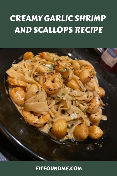 Craving a decadent seafood dish that’s both indulgent and easy to prepare? Look no further than our Creamy Garlic Shrimp and Scallops recipe. Picture succulent shrimp and delicate scallops bathed in a luscious, garlic-infused cream sauce, creating a symphony of flavors that will tantalize your taste buds and leave you craving more. Creamy Garlic Shrimp … Shrimp And Bay Scallop Recipes, Shrimp And Scallop Alfredo, Shrimp And Scallops Recipe, Scallop Recipes Baked, Bay Scallop Recipes, Shrimp And Scallop Recipes, Scallops And Shrimp, Creamy Garlic Shrimp, Garlic Parmesan Shrimp