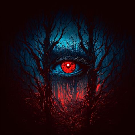 Big red eyes against the background of a... | Premium Photo #Freepik #photo #horror #scary #scary-eyes #halloween-hand Red Horror Background, Horror Eyes Art, Horror Youtube Banner, Red Eyes In The Dark, Red Eye Wallpaper, Compositing Ideas, Red Eye Photo, Eyes Background, Eye Horror