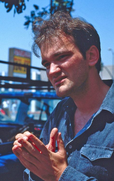 Quentin Tarantino as @Mike Tucker Tucker Tucker Beltzner Written And Directed By Quentin, Kill Bill Vol 1, Directed By Quentin Tarantino, Quentin Tarantino Films, Quentin Tarantino Movies, Donna Mills, Baba Jaga, Tarantino Films, Reservoir Dogs