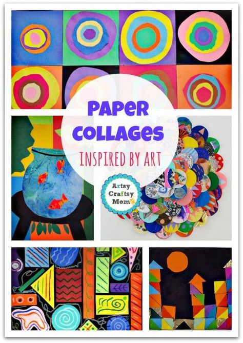 70+ Simple Paper collages Youll love to make now + paper collages inspired by art  + Pasting activities Paper Crafts Paper Collage Art Ideas, Collage Art Ideas, Art Ideas For Kids, Kids Collage, Paper Collages, Children Crafts, Simple Collage, Collage Art Projects, Paper Collage Art