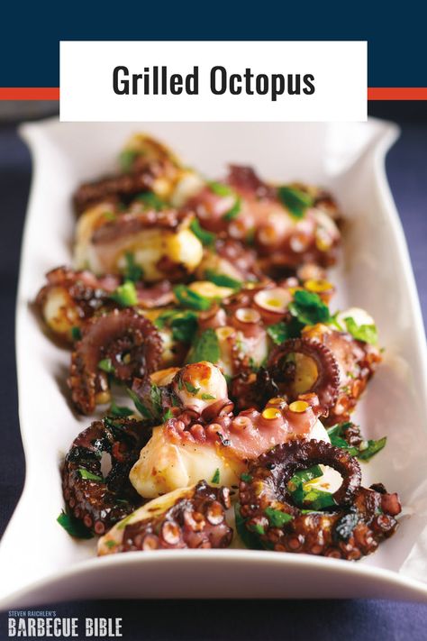 Grilled Octopus Recipe, Octopus Recipe, Octopus Salad, Octopus Recipes, Calamari Recipes, Squid Recipes, Grilled Octopus, Seafood Dinner, Portuguese Recipes