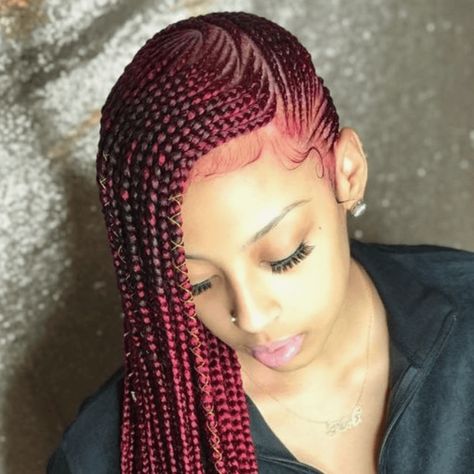 » Best Protective Hairstyles for Black Women in the Work Place Red Braids, Trendy We Fryzurach, Lemonade Braids Hairstyles, Braiding Hairstyles, Style Braids, Lemonade Braids, Braids Twist, Braided Styles, Braids Locs