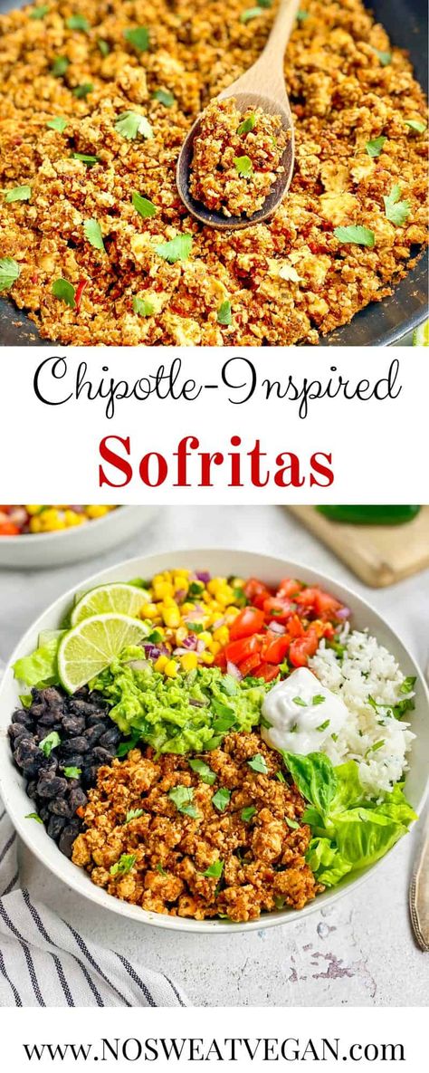 Sofritas Chipotle Recipe, Vegan Chipotle Bowl, Chipotle Sofritas Recipe, Vegan Sofritas, Sofritas Recipe, Chipotle Sofritas, Chipotle Bowl, Vegan Chipotle, Plant Based Meal Planning