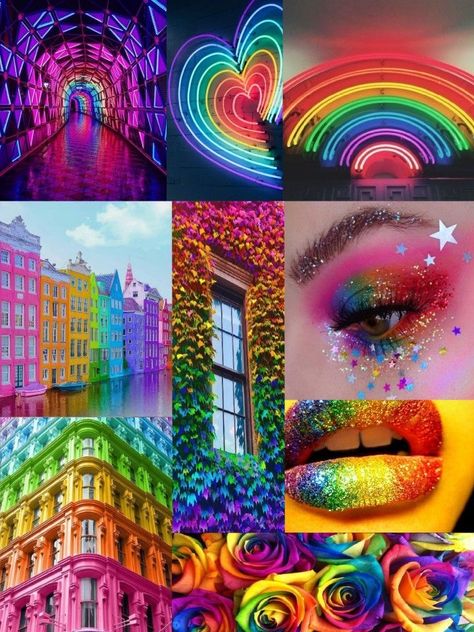 Rainbow Fashion Aesthetic, Rainbow Moodboard, Vibrant Academia, Rainbow Collage, Fashion Design Inspiration Board, Bridal Logo, Fashion Collection Inspiration, Fashion Design Classes, Fashion Illustration Tutorial