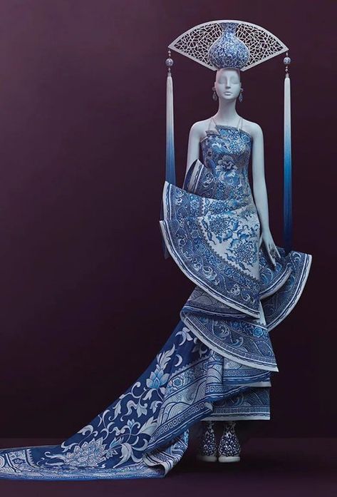 Guo Pei — Porcelain Dress : museum Porcelain Dress, Gala Gowns, Gala Gown, Guo Pei, Dress Couture, Elie Saab Couture, Chanel Couture, Dior Haute Couture, Couture Designers