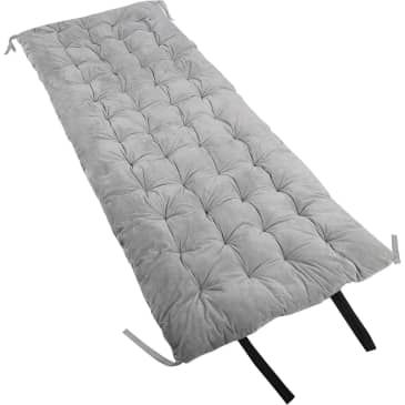 Here's Why Your Living Room Needs a Couch Seat Protector - Sofa Topper Trend | Apartment Therapy Lounge Chaise, Couch Seats, Sleeping Cots, Sofa Seat Cushions, Cot Mattress, Folding Mattress, Camping Cot, Chaise Chair, Sleeping Mat