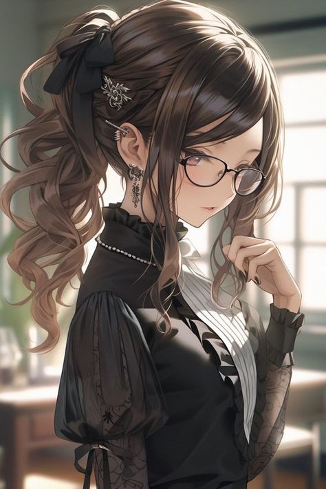 East Asian Culture, Korean Aesthetics, Anime Brown Hair, Anime Woman, Korean Anime, Anime Toon, Girl With Brown Hair, Asian Culture, Japon Illustration