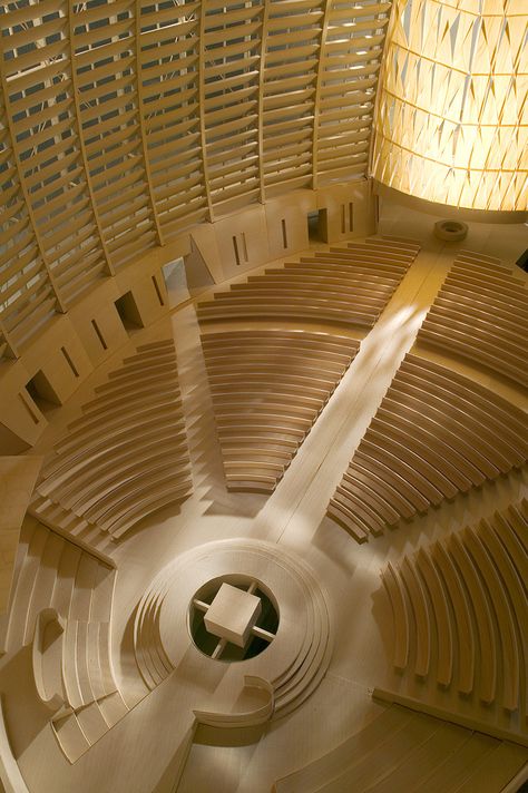 conceptMODEL — skidmoreowingsmerrill: Model Monday: A Sanctuary... Church Design Architecture, Educational Architecture, Auditorium Design, Modern Church, Sacred Architecture, Sacred Spaces, Religious Architecture, Famous Architects, Cultural Architecture