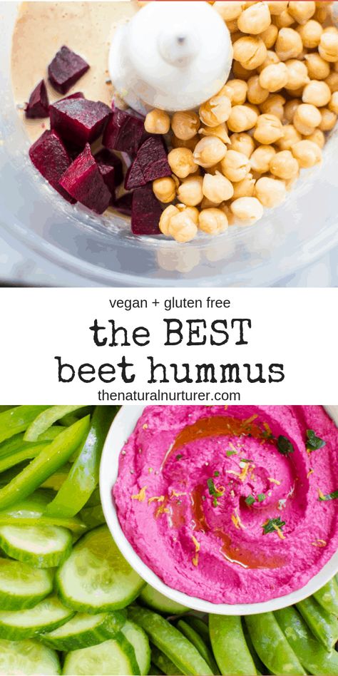 Traditional Hummus, Beet Hummus Recipe, Roasted Beet Hummus, Hummus Recipes, Hummus Recipe Homemade, Delicious Dips Recipes, Beet Hummus, Beet Recipes, Clean Vegan