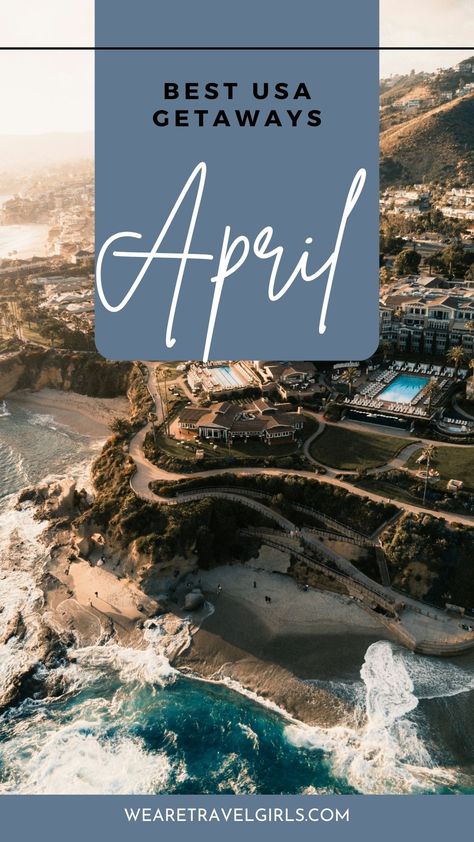 April is a fantastic time to travel around the USA as it’s still in the shoulder season before you get the huge crowds at the most popular destinations. If you're looking for inspiration for a getaway, I've compiled a list of our top ten best destinations to visit in April in the USA. Whether you're looking for a quick weekend escape or a week-long getaway, I hope this article inspires you to grab your girlfriends and go on an April adventure! Best Places To Travel In April, Usa Vacation Destinations, April Vacation, Best Weekend Trips, Myrtle Beach Hotels, Best Beaches To Visit, New Orleans Hotels, Long Weekend Getaways, Miami Hotels