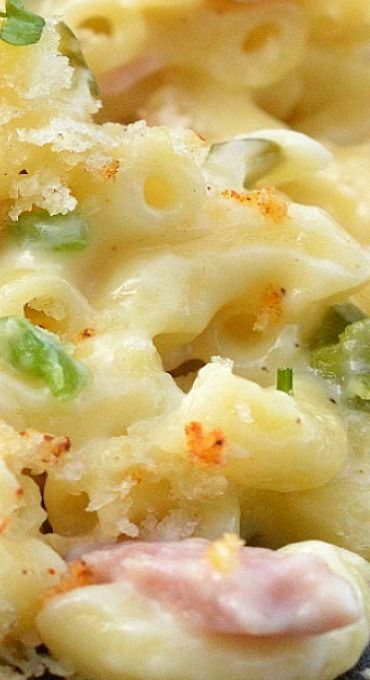 Cuban Pasta, Mac And Cheese With Ham, Spaetzle Recipes, Recipe Mac And Cheese, Cheese Meals, Party Collage, Best Mac N Cheese Recipe, Noodles Recipes, Creamy Macaroni And Cheese