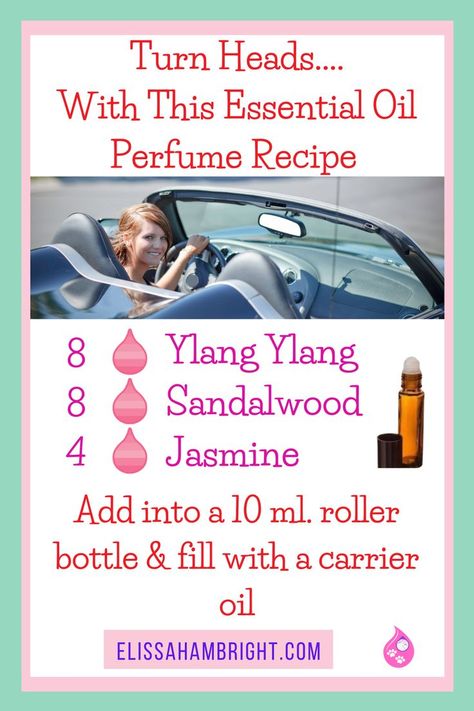 Make your own essential oil perfume! This easy roller bottle recipe is perfect for date night! Repin and be sure to grab my freebie step by step guide to making an essential oil roller plus some of my favorite recipes! Diy Essential Oil Perfume, Essential Oil Perfume Blends, Essential Oil Roller Bottle Recipes, Essential Oil Perfumes Recipes, Homemade Perfume, Essential Oil Combinations, Essential Oil Diffuser Blends Recipes, Perfume Recipes, Essential Oil Carrier Oils