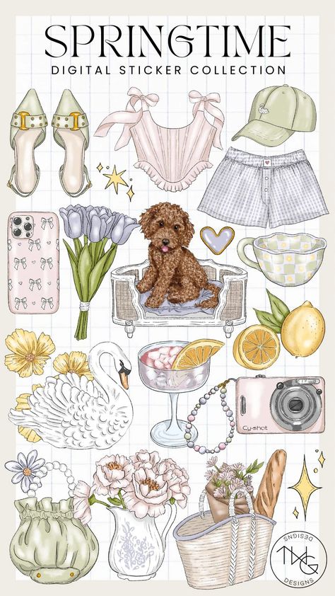 Spring Coquette Aesthetic Clipart Collection – TWG Designs Twg Designs, Italy Scrapbooking, Planner Stickers Aesthetic, Spring Coquette, Aesthetic Clipart, Cute Planner Stickers, Scrapbooking Retreats, Agenda Stickers, Planner Clipart