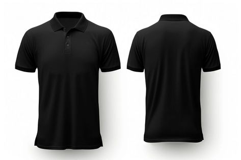 Polo Shirt Mockup, Mockups Free, Black Polo Shirt, Black Polo, T Shirt Mockup, Shirt Mockup, White Tshirt, Product Design, Mockup