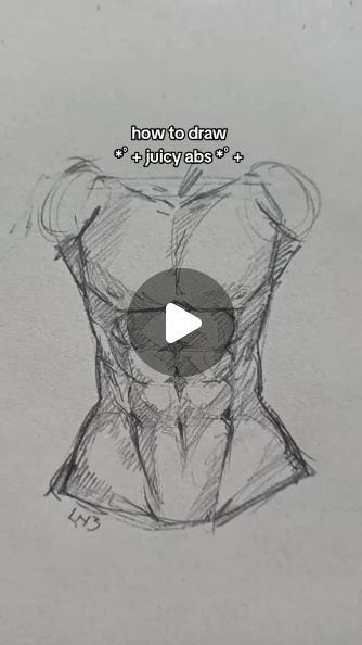 Lenie Pabelonia on Instagram: "how to draw ✧ juicy abs ✧ .  . . . #reelsinstagram #reels #drawingtutorial #draw #sketch #artist #artistsoninstagram #art #artwork" Ab Poses Drawing, Drawing Pics Sketch, How To Draw Bodies Realistic, Drawing Figures Poses Sketch, Anime Art Style Tutorial Easy, Sketch Ideas Tutorials, How To Draw Back View, Art Tools Drawing Sketch, Skacheboock Ideas