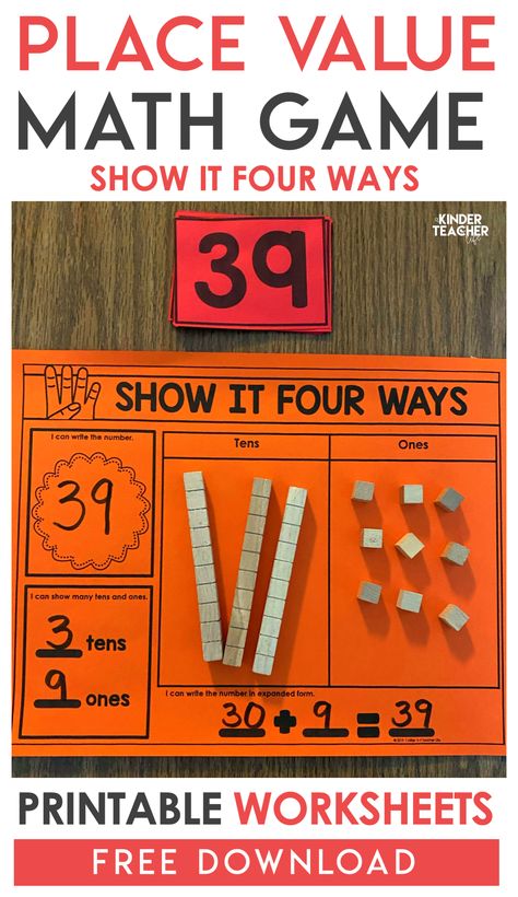 Math Center Ideas, Place Value Math Games, Place Value Game, Teaching Place Values, Math Center Games, Expanded Form, Math Place Value, Base Ten, Math Center Activities