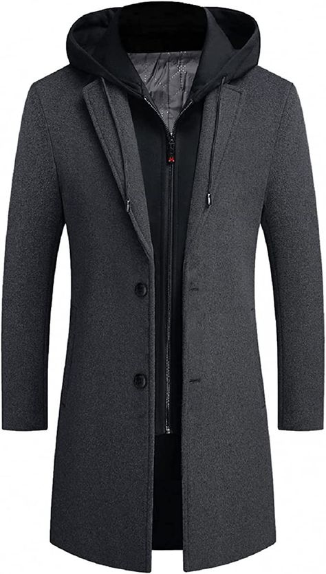 Mens Business Casual, Business Jacket, Wool Winter Coat, Trench Coat Men, Mens Winter Coat, Long Trench Coat, Outerwear Outfit, Men's Coats & Jackets, Business Casual Men