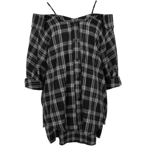 Boohoo Clare Checked Open Shoulder Shirt ($18) ❤ liked on Polyvore featuring dresses, tops, shirts, dresses/rompers, cotton jersey, polka dot camisole, cotton camisole, polka dot cami and cotton cami Cold Shoulder Crop Top, Bralet Tops, Cold Shoulder Shirt, Cotton Camisole, Off Shoulder Shirt, Dot Shirt, Bralette Crop Top, Polka Dot Shirt, Shoulder Tops