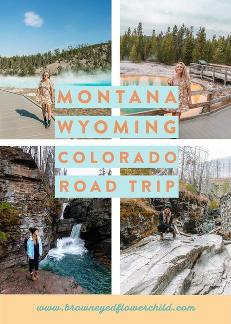 Montana Road Trip Aesthetic, Montana Vacation Itinerary, Montana Road Trip Itinerary, Wyoming Montana Road Trip, Montana Road Trip, Colorado Road Trip, Yellowstone National Park Vacation, Wyoming Vacation, Yellowstone Vacation