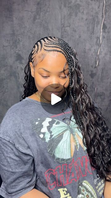 ČIERNABEAUTY { BOOKED for AUGUST } on Instagram: "So cute !! 😍😍 boho for the win  • • • ~JULY is BOOKED ~ • • •  #braids #goddessbraids #hairstyle #protectivestyle #longbraids #braidshairstyle  #neatbraids #knotlessbraids #braider #phillybraider #braidideas #passionbraids #locs #tribalbraids #lemonadebraids #phillystylist #phillybraider #jumboknotless #individual #explorepage" Boho Braids Ponytail, Cornrow Boho Braids, Individuals Braids For Black Women, Boho Cornrows Black Women, Individual Braids Hairstyles, Micro Braids Hairstyles, Individual Braids, Bohemian Braids, Braided Cornrow Hairstyles