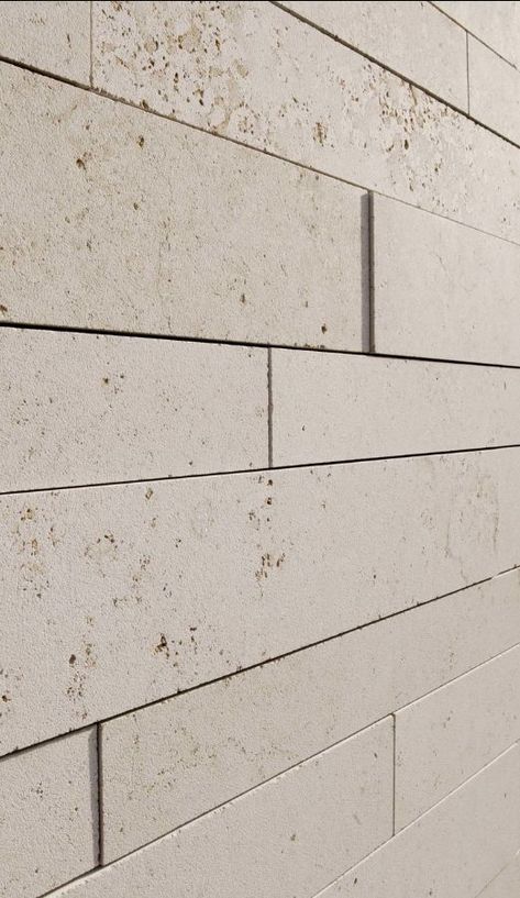 Limestone Wall Cladding, White Brick House, Limestone Cladding, Wall Facade, Wall Cladding Tiles, Materials Board Interior Design, Exterior Wall Cladding, Feature Wall Design, Stone Wall Design