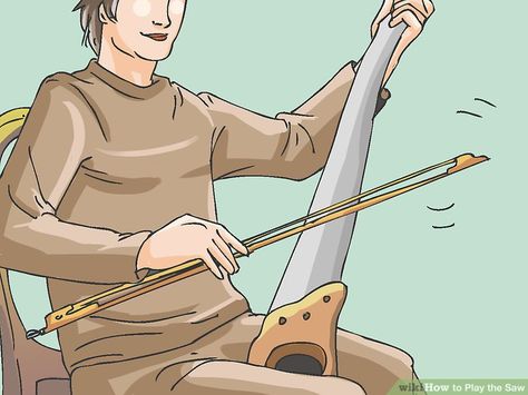 Image titled Play the Saw Step 7 The Saw, Make Music, Days Gone, Musical Instruments, To Play, Musician, Musical, Zelda Characters, Film