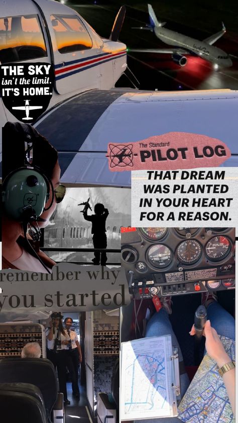 Pilot visionboard Pilot Inspiration, Pilot Aesthetic, Air Force Fighter Jets, Pilot Career, Pilot Quotes, Aviation Quotes, Aviation Education, Private Pilot License, Manifesting Vision Board