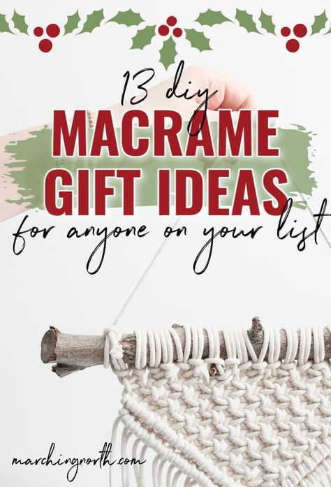 Macrame Gifts Diy, Macrame Gift Ideas, Holiday Macrame, Small Macrame Projects, Macrame Easy, Macrame Tutorial Beginner, Macrame Gifts, Macrame Gift, Jute Macrame