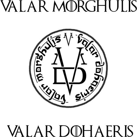 Valor Morghulis Tattoo, Valar Morghulis Tattoo, Separadores Ideas, Game Of Thrones Tattoo Ideas, Game Of Thrones Tattoo Designs, Valar Morghulis Valar Dohaeris, Tattoo Perna, Game Of Thrones Tattoo, Valar Dohaeris