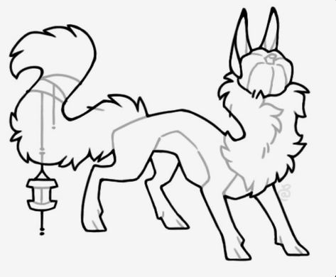 Fursona Base F2u, Animal Base Drawing, Free Lineart, F2u Base, Warrior Cat Drawings, Body Base Drawing, Warrior Cats Art, Creature Drawings, Pumpkin Head