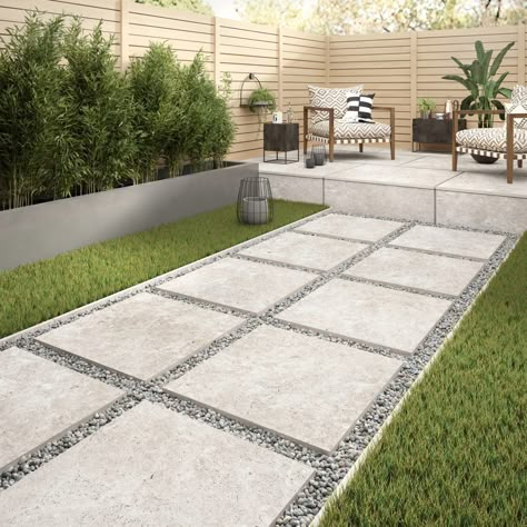 Outdoor Patio Area, Exeter Devon, Balkon Decor, Modern Backyard Landscaping, Back Garden Design, Tile Showroom, Devon England, Modern Backyard, Backyard Inspiration