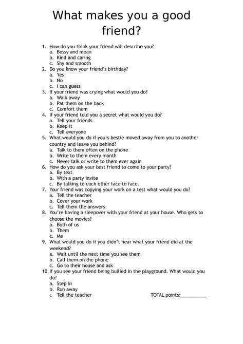 What Makes a Good Friend Questions About Friendship, What Makes A Good Friend Activity, Friend Check In, What Is A Good Friend, Magazine Quizzes, What Makes A Good Friend, Friendship Quiz, Best Friend Quiz Questions, Questions About Yourself