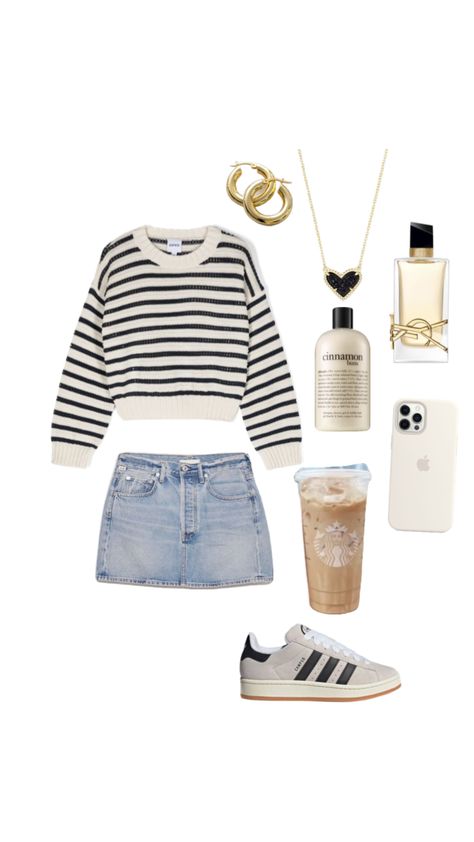 #izzyz321 Adidas Outfit Shoes, Simple Outfits For School, Outfit Inso, Casual Preppy Outfits, Outfit Inspo Casual, Cute Preppy Outfits, Stockholm Fashion, Trendy Collection, Cute Comfy Outfits