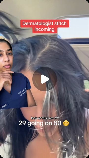 Dr. Neera Nathan on Instagram: "Noticing gray hairs? If you are in your 20s or early 30s, you may have premature hair graying. Here’s what causes it and what you can do to help slow or reverse it. #grayhair #greyhair #dermatologist #fyp 

Thank you hannah_di for sharing your experience with us." Reverse Gray Hair Naturally, Gray Hair In Your 30s, Reverse Gray Hair, Your 20s, Gray Hair, Grey Hair, What You Can Do, You Can Do, Beauty Hacks