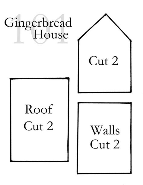 Gingerbread House Pattern Gingerbread House Frosting, Gingerbread House Template Printable, Cardboard Gingerbread House, Homemade Gingerbread House, Gingerbread House Patterns, Gingerbread House Recipe, Gingerbread House Template, Ginger House, Gingerbread House Parties