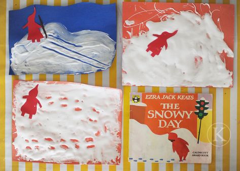 Katherine Marie : copyright-katherine-marie-011314b Preschool Activities Art, Shaving Cream And Glue, Winter Preschool Activities, The Snowy Day, Winter Theme Preschool, Ezra Jack Keats, Snow Theme, Snow Activities, Winter Classroom