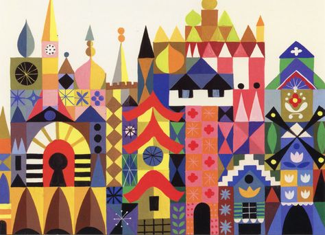 Mary Blair. Good quilt insp. Mary Blair Illustration, Mary Blair Art, Kids Room Wall Murals, Disney Diy Crafts, Mary Blair, Arte Folk, It's A Small World, Oopsy Daisy, Disney Artists