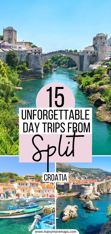 The most beautiful places in Croatia for day trips from Split Croatia Old Town, Croatia Beaches, Travel Aesthetic Beach, Travel Wallpapers, Krka Waterfalls, Blue Cave, Croatia Itinerary, Croatia Vacation, Croatia Travel Guide