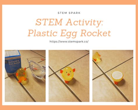 STEM Activity: Plastic Egg Rockets Rocket Experiment, Steam Activity, Stem Experiments, Steam Ideas, Mad Scientists, Alka Seltzer, Math Stem, Stem Activity, Steam Activities