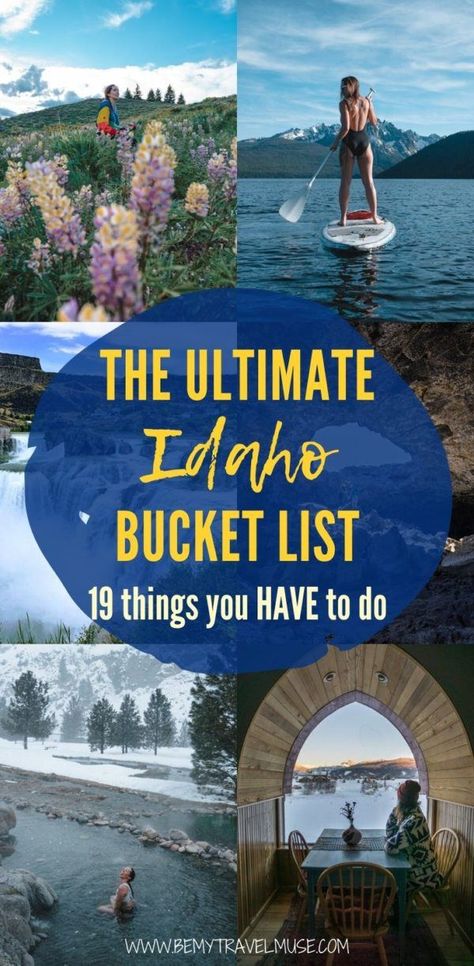 The Ultimate Idaho Bucket List - Be My Travel Muse Idaho Itinerary, Things To Do In Idaho, Explore Idaho, Idaho Vacation, Idaho Adventure, Visit Idaho, Idaho Travel, Craters Of The Moon, Scenic Byway