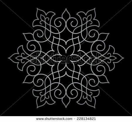 Illustration Mandala, Rangoli Designs Photos, Ornamental Pattern, Rangoli Side Designs, Geometric Illustration, Rangoli Designs Latest, Simple Rangoli Designs Images, Simple Rangoli Border Designs, Rangoli Patterns