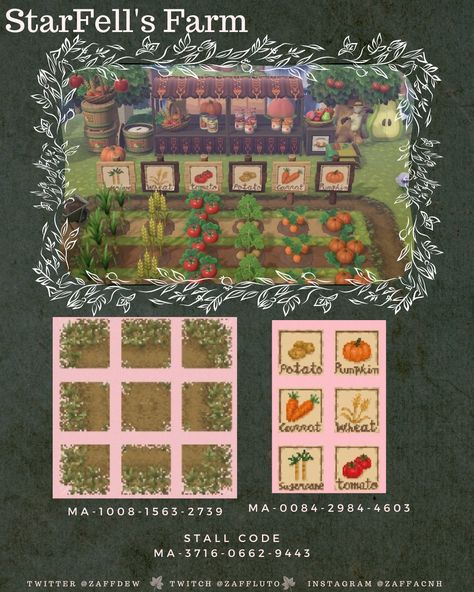 Vegetable Signs, Acnh Farm, Acnh Garden, Acnh Japanese, Cottagecore Animal Crossing, Vegetable Animals, Farmers Market Sign, Motif Acnl, Japanese Countryside