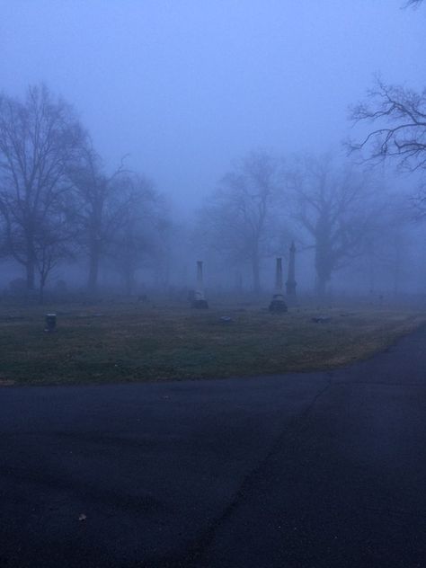 Foggy morning at Greenwood Cemetery. Photo by Steve Kapp. Hamilton Ohio, Greenwood Cemetery, Foggy Morning, Ohio Usa, In Loving Memory, Cemetery, Ohio, Country Roads, Road