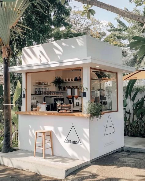 Takeaway Coffee Shop Design, Coffee Kiosk Design Outdoor, Small Kiosk Design, Small Coffee Cart, Black Curtains Living Room, Design Coffee Shop, Cafeteria Design, Interior Design Sketchbook, Bakery Shop Design