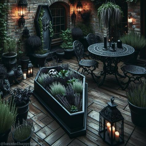 All Posts • Instagram Goth She Shed, Gothic Front Yard, Witchy Rooms, Gothic Goblincore, Cabin Restoration, Gothic Greenhouse, Gothic Lifestyle, Gothic Manor, Villain Arc